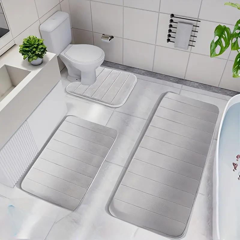 

Коврик для ванной комнаты из кораллового бархата, противоскользящий коврик для ванной, коврик для ног, впитывающий коврик для входа в дом