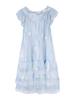 Französisches kleines Flugärmel-Blumen-Tüllkleid Kinder-Sommer Neu Kleines Temperament Prinzessin Kurzkleid