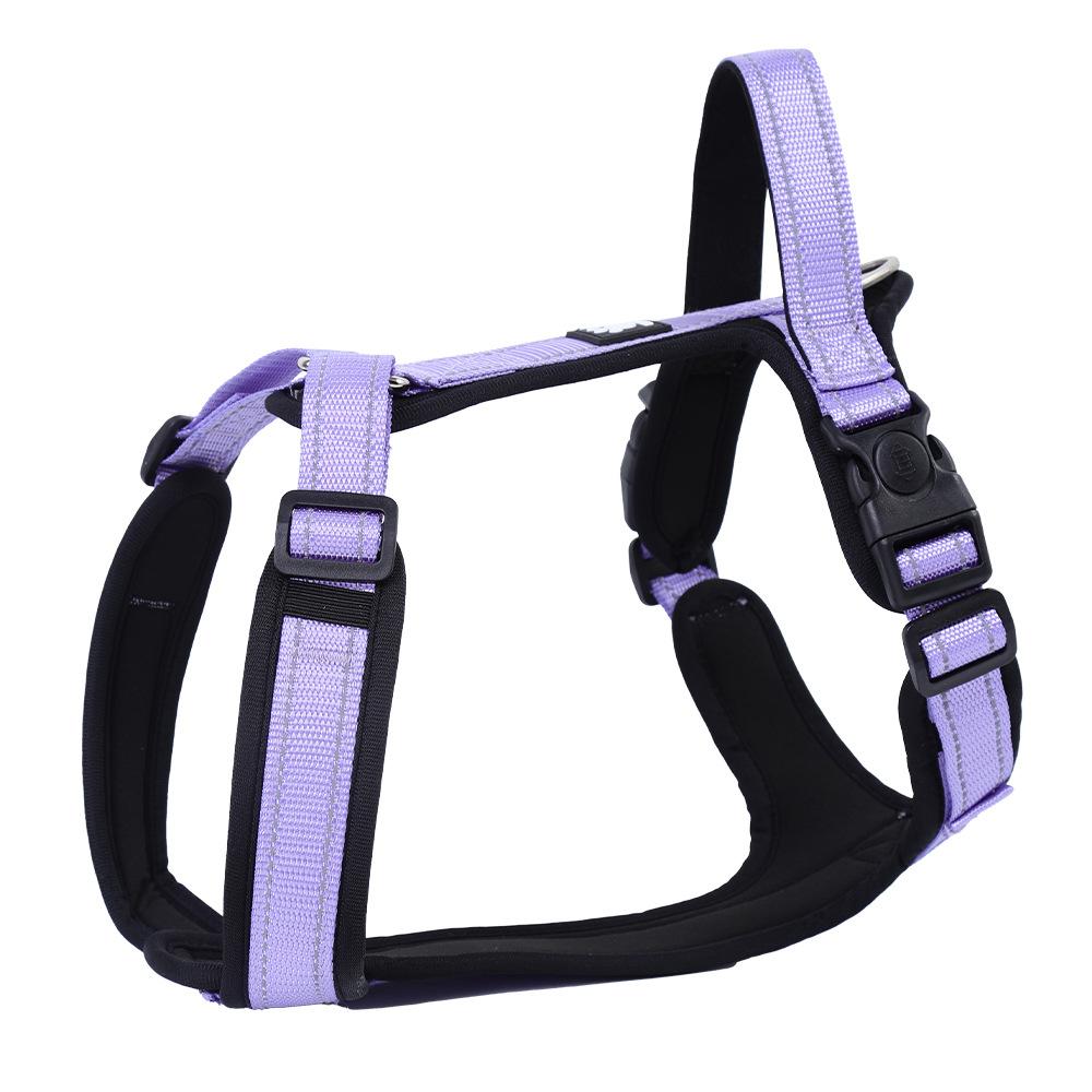 Big dog chest and back anti-break-free I-shaped dog walking leash Comfortable, breathable, wear-resistant, explosion-proof and non-neck leash