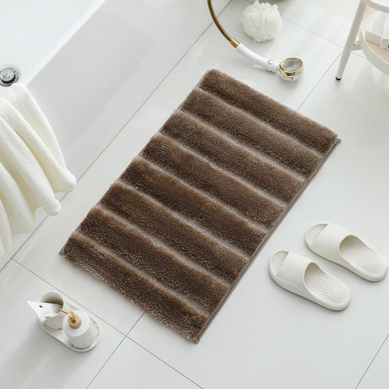

Шенилловый коврик для пола, ковер для дома и ванной комнаты, нескользящий коврик, придверный коврик, коврик для ног с водопоглощением для ванной комнаты 40*60cm коричневый