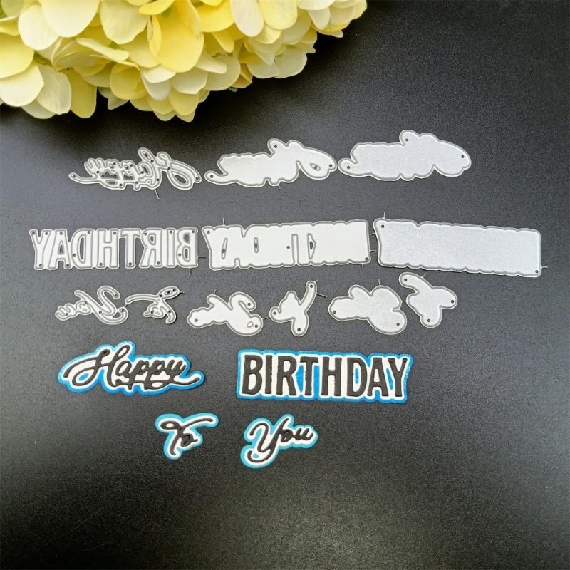 1 Set fustelle da taglio in metallo, stampo stencil fatto a mano, motivo in rilievo per bambini e adulti, progetti di artigianato fai-da-te