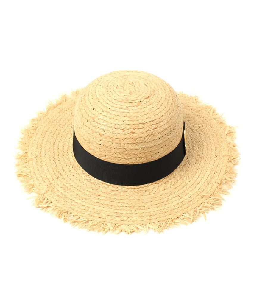 Yunibeosyeolkemiseuteuli Gdmt Round Natural Raffia Hat Panama Hat