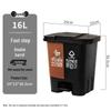 Bidone differenziato a doppio scomparto Kapro 16L