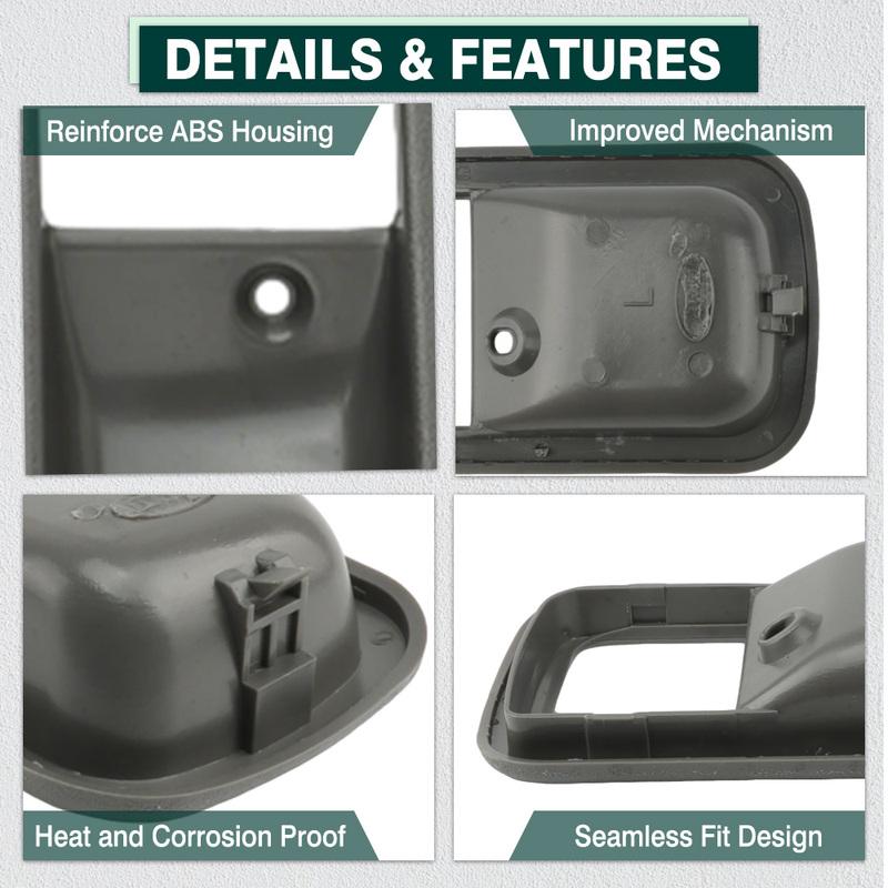4PCS Car Interior Door Handle Cover Bezel Front Rear Left Right for Toyota Land Cruiser 1993-1997 Lexus LX450 1996-1997