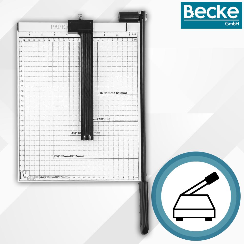 A4 paper cutter, trimmer, precision metal cutter, Becke