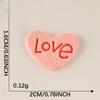 10Pcs/Bag Clothing Accessories Love Letter Leather Label Handbook Diy Embroidery Patch Printed Fabric Label Logo