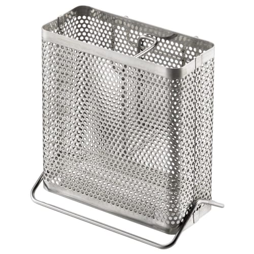 Yoshikawa Cutlery Pocket with Legs, Dish Drainer for Chopsticks, Dish Drainer, Made in Japan, Tableware, 10 x 6.5 x 10.5 cm, Square Punching, Product