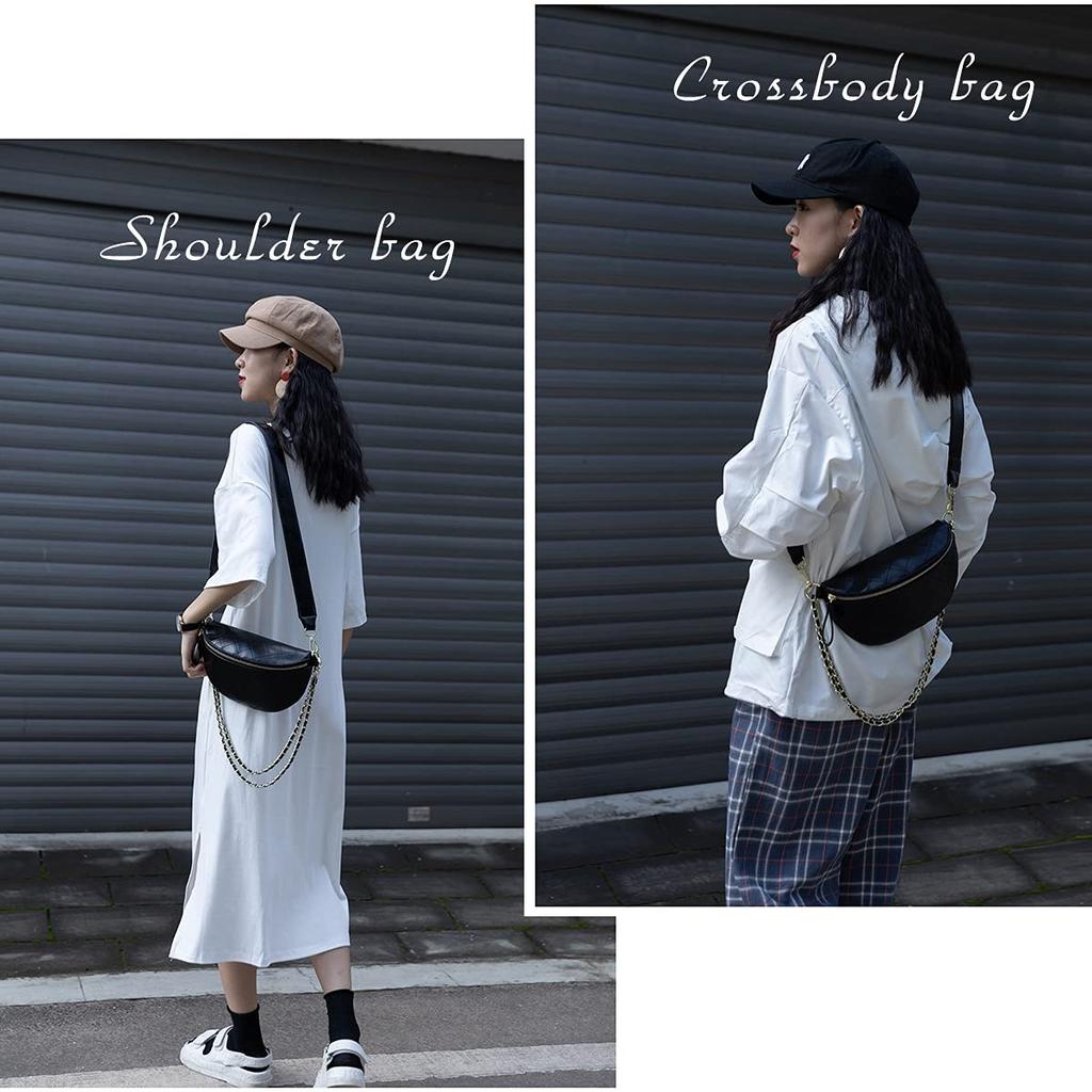 Small Crossbody Shoulder Cute and Popular Leather Chain PU Leather Mini Fits Long Quilted Bag [D-mmsu] Women's Bag, Bag, Bag, Bag, Wallets, 3-Way