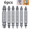 6Pcs Damaged Screw Extractor Drill Bit Set Easily Take Out Broken Screws