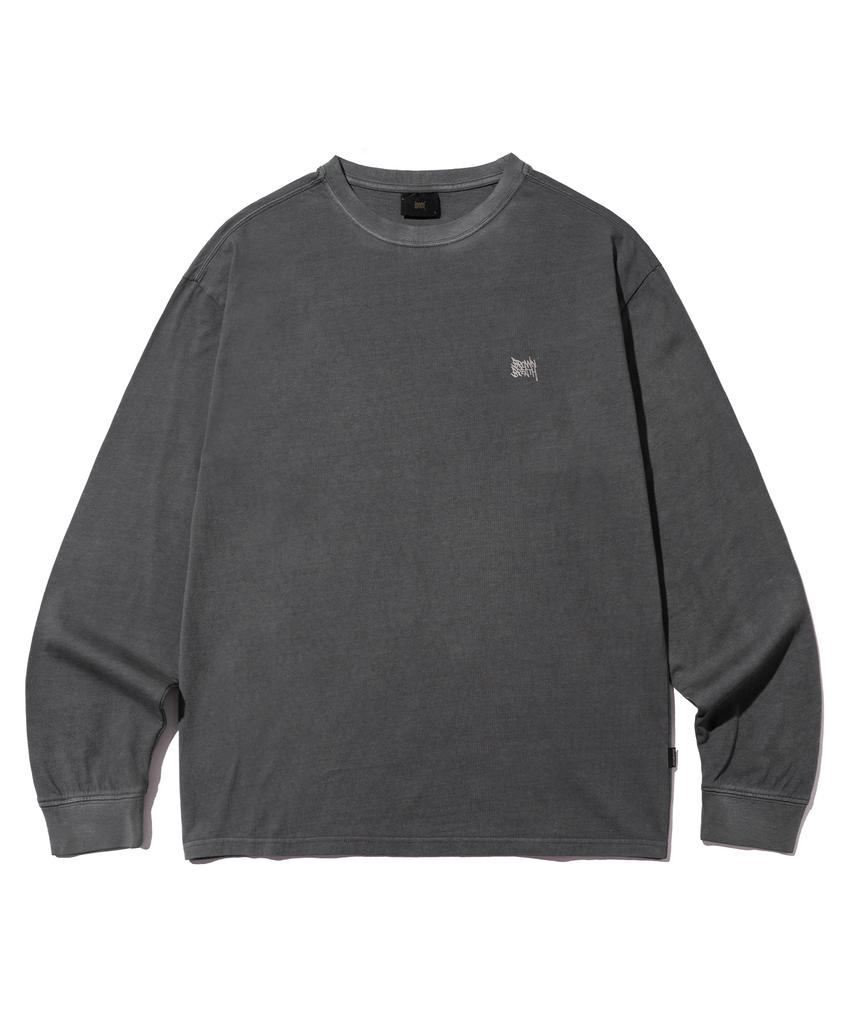 BROWNBREATH Tag Pigment Longsleeve - Charcoal
