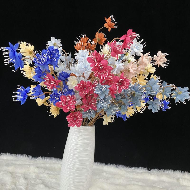 Flowers Simulated Areca Wedding Decoration Realistic Photography Prop Backdrop