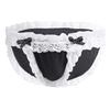 Men Briefs Briefs Underwear Satin  Lace Bow Thong Panties Panties Underpants