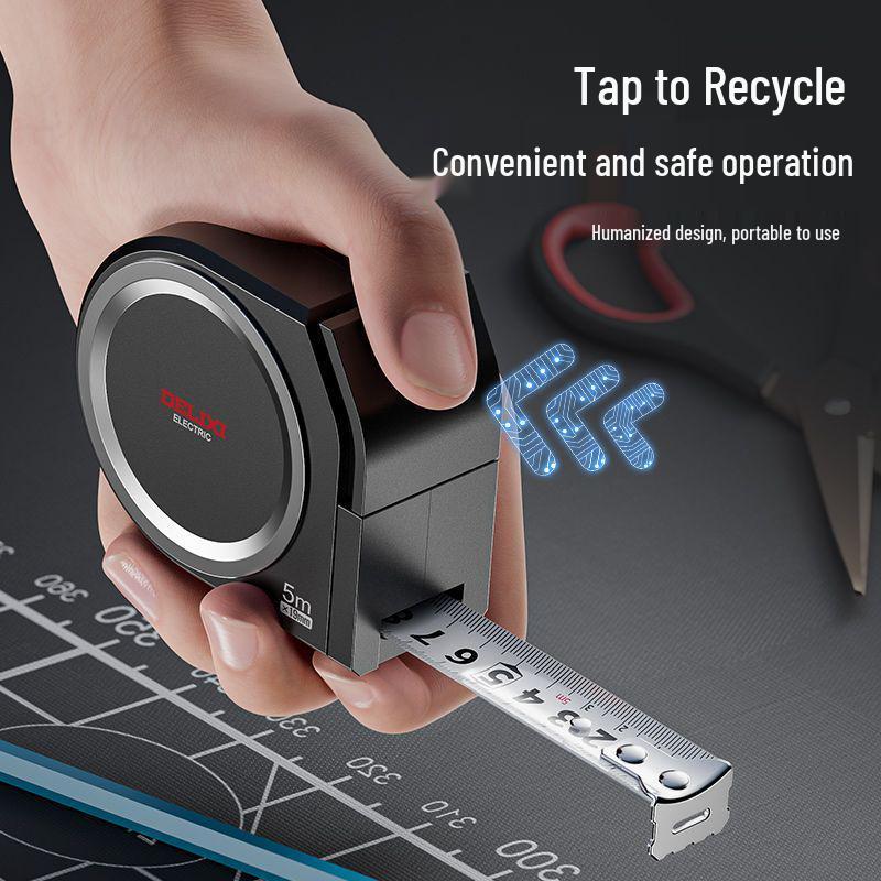 Durable 5-Meter Electrical Steel Tape Measure - Thickened, Wear-Resistant, Drop-Proof, Ideal for Designers.