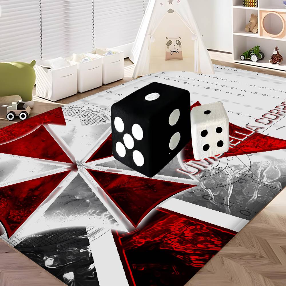 Horror Movie Umbrella Corporation Hallway Carpet Washable Non-Slip Living Room Sofa Chairs Area Mat Kitchen Doormat Area Rug