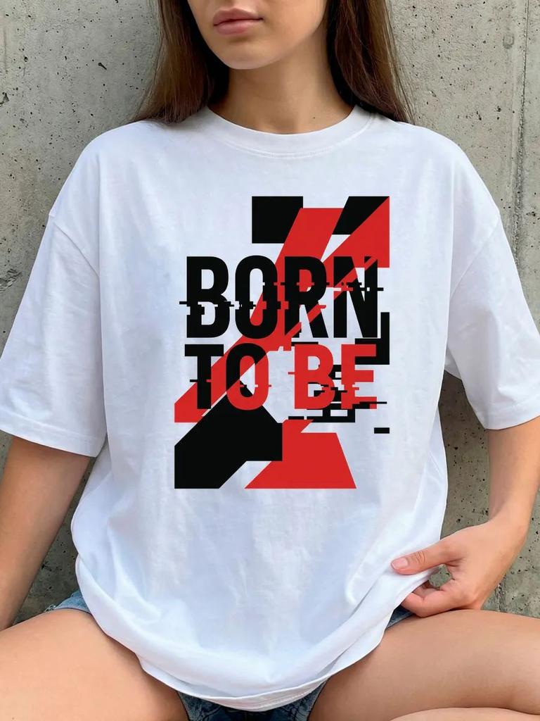 Born To Be Oversized Cotton T-shirt