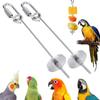 Cage Accessories Pet Treat Foraging Toy Vegetable Skewer Bird Food Holder Parrot Feeder Fruit Stick