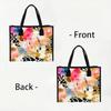 Women Fashion Abstract Pattern Tote Bag Daily Use Casual Portable Handbag for Commute Shopping