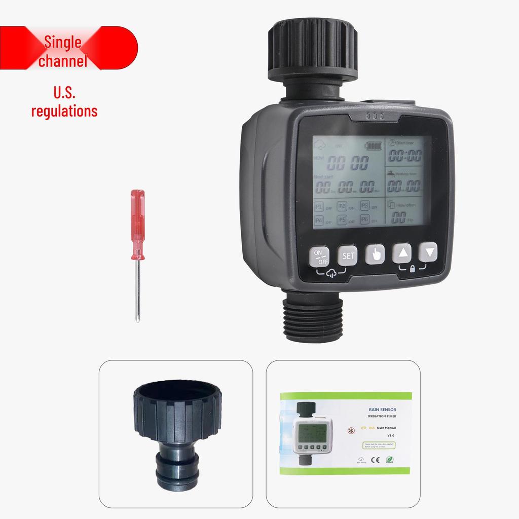 Smart Outdoor Garden Irrigation Timer with Rain Sensor