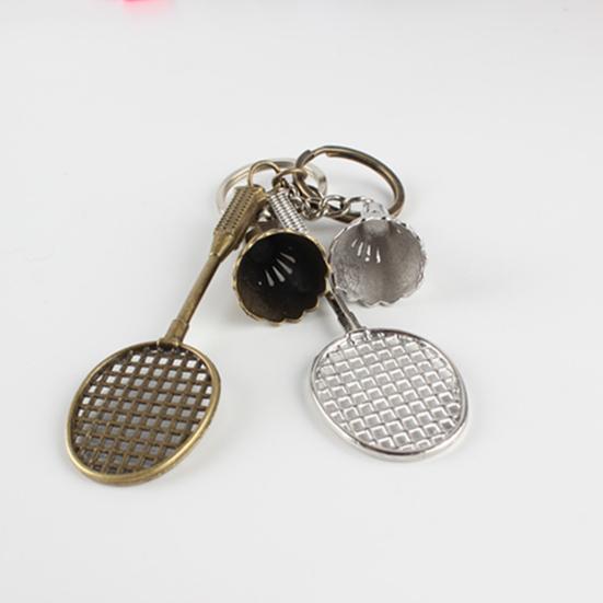 1/12Pcs Badminton Keychain Three-dimensional Pendant Decorations Mini Key Rings Ornaments Home Storage