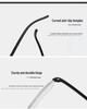 2024 Portable Anti-Blue Light Floral Reading Glasses for Men & Women - Elegant Rimless/Semi-Rimless Presbyopic Glasses with Pen Holder