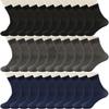 10/5/3/2/1 Paar Herren Leichte Atmungsaktive Mittelhohe Socken - Einfarbige Serie, Alltags- und Business-Essentials, Bequemer Stil, Klassisches Design