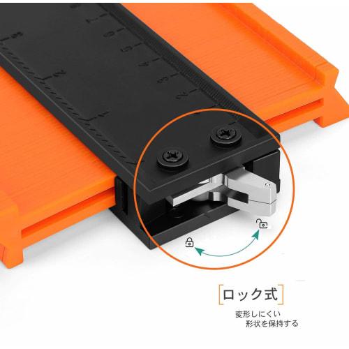 Self-Locking Contour Gauge, Wide, High-Precision Curved Ruler, DIY Measuring Tool, Contour Copying Tool, Irregular Measuring Tool with ABS Graduations