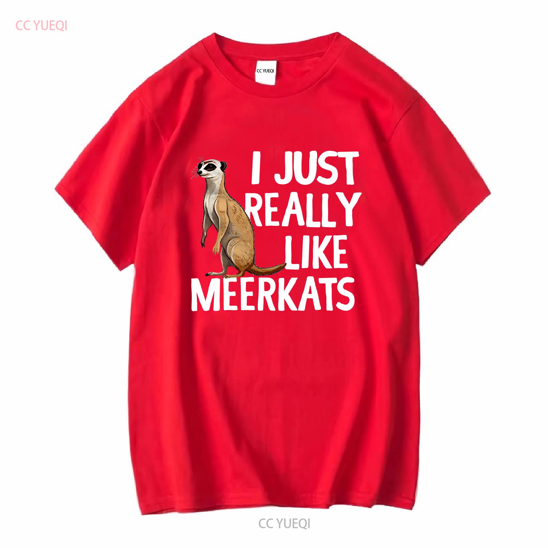 MeerkaT T Shirt Animal Wildlife Lover Nature Wild Zoology long or short sleeves vintage Washed Stylish Casual designer clothes S