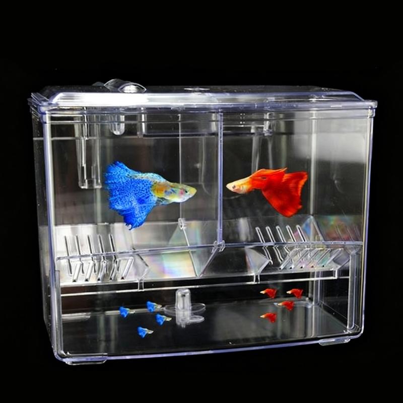 External Aquarium Breeder Box for FishTank Breeding Incubator Fish Fry Hatchery Fish Spawning Box Separation Tanks