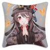 Anime Genshin Impact Pillow Covers Cartoon Sofa Decorative Home Double-Sided Printing Short Plush Cute Cushion Cover