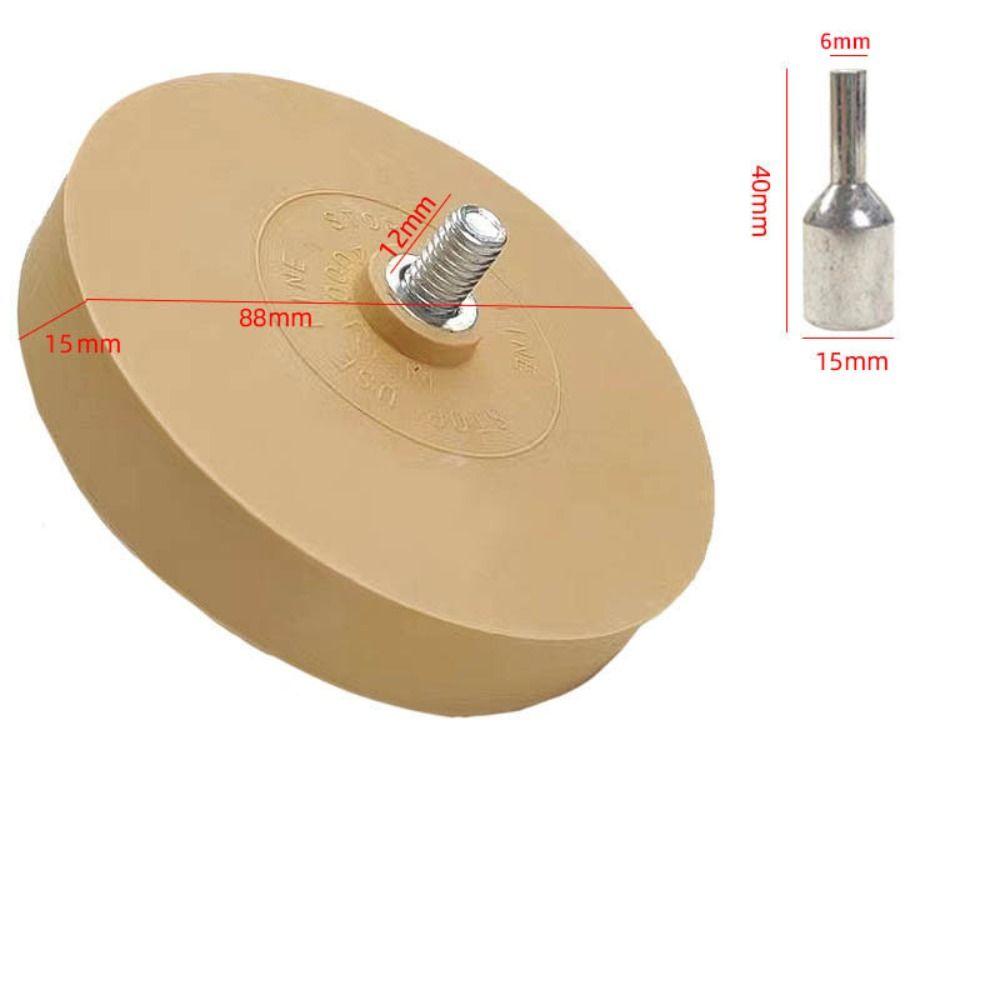 Gear Shaped Glue Removal Plate 4 Inch Decal Eraser Wheel Car Pneumatic Wheel  Car Sticker Remover
