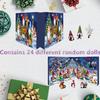 Cross-Border 24-Day Christmas Advent Calendar Resin Gnome Ornament Set