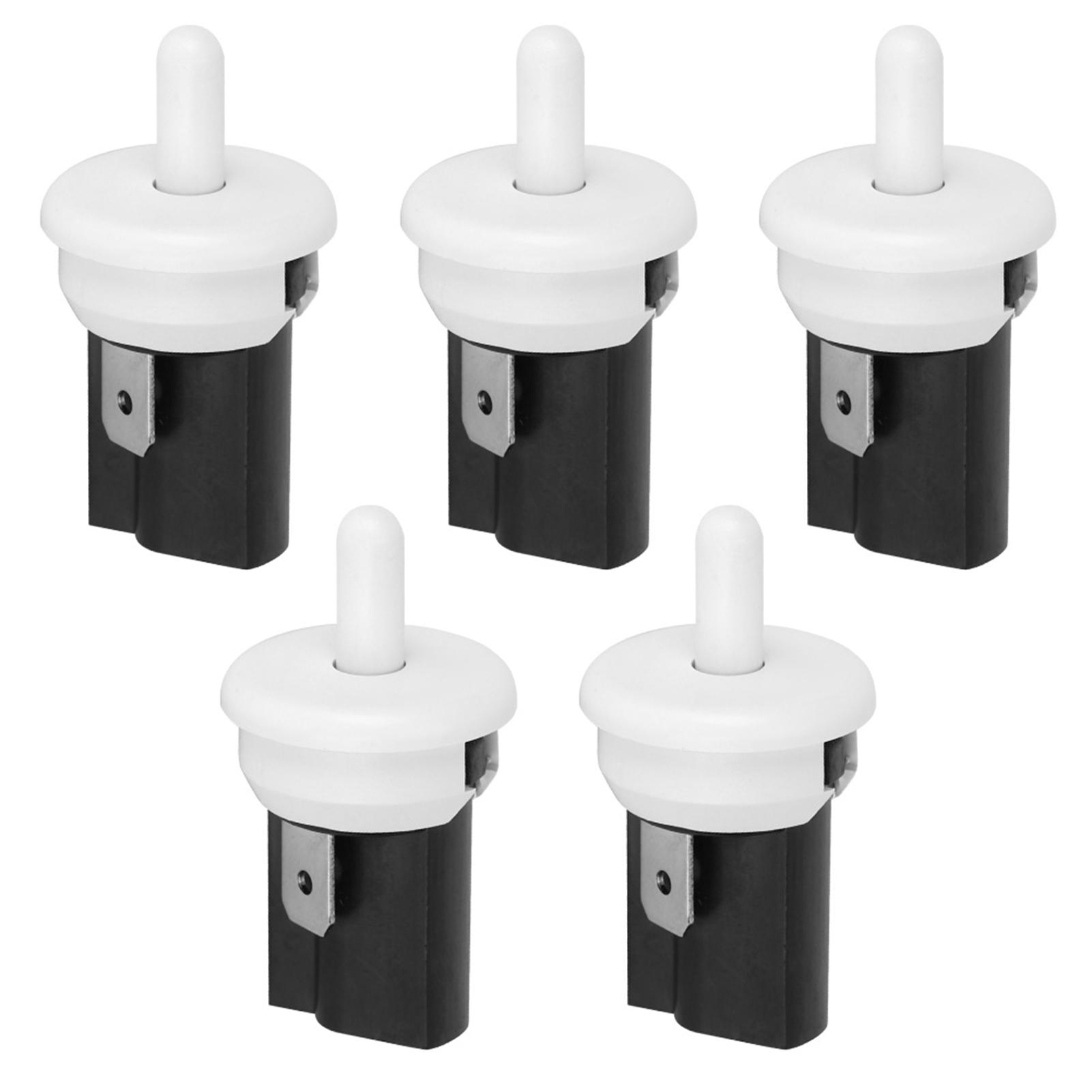 

5Pcs Refrigerator Door Light Switch Momentary Open Normal Closed PBS‑35 3A 250V AC