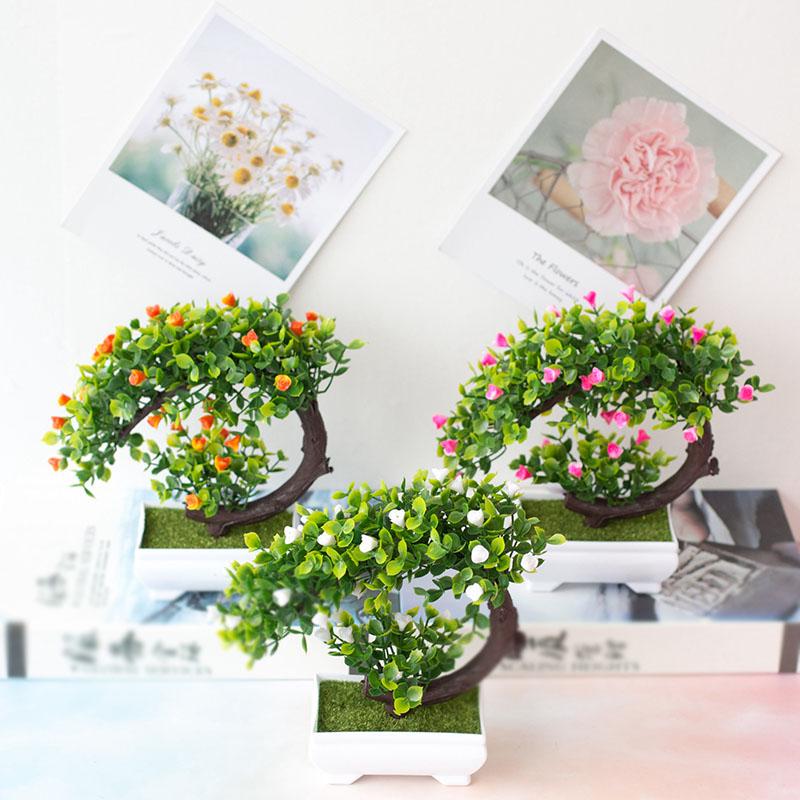 High Quality Fake Flower Bonsai Tree In Colors Home Garden Decoration