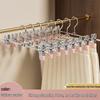 Strong No-Mark Trouser and Skirt Hanger Clips for Drying and Storage