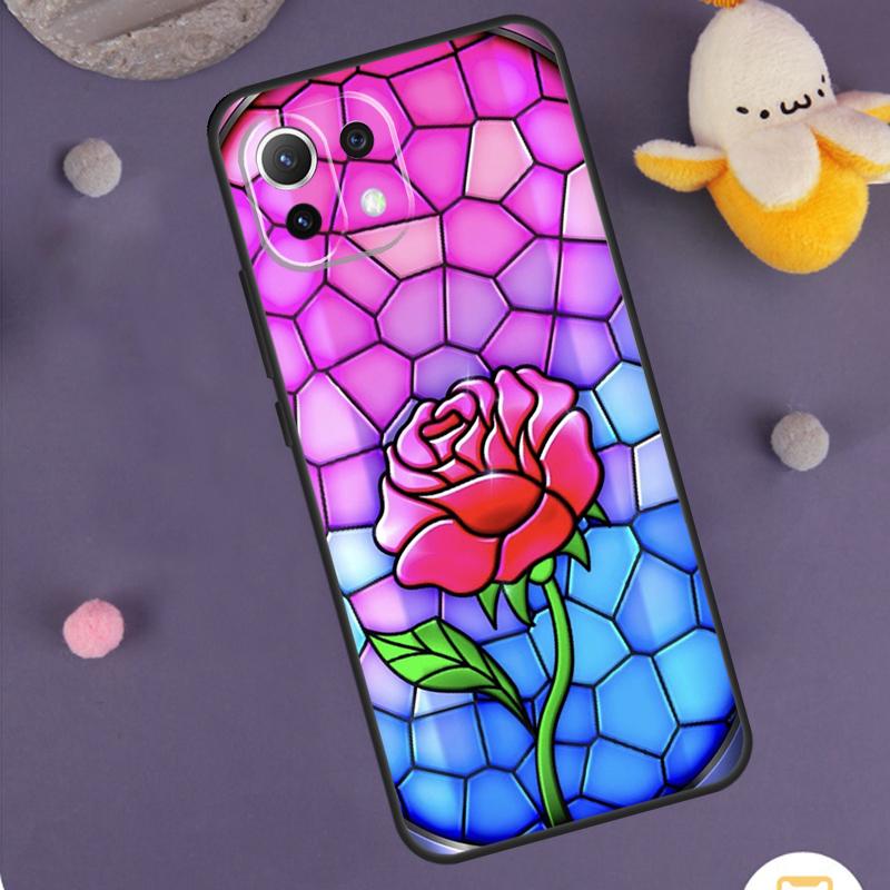 

Чехол Витражная Роза Галактик для Xiaomi 15 14 Ultra 13T 14T 15T 17 Pro Max POCO F8 Ultra F5 F6 F7 X5 X6 X7 Pro POCO F7 Pro