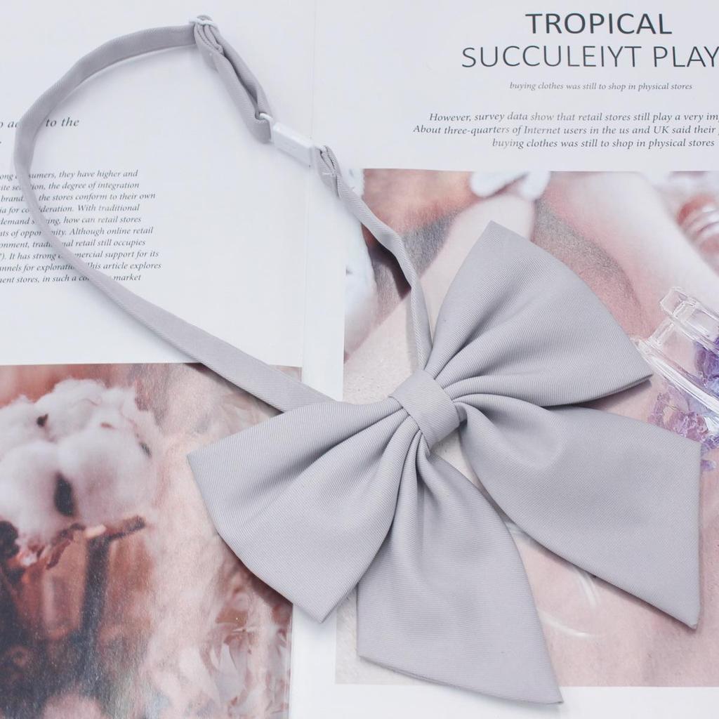 Matte Red Feather Bow Tie Brooch for Women - Plus Size Korean Academy Style