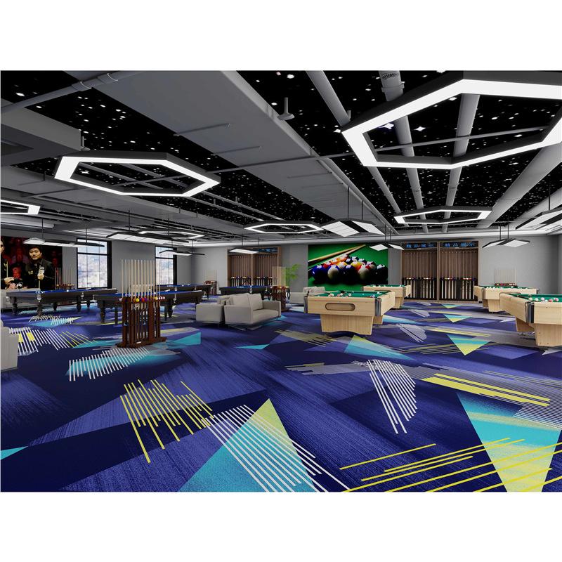 Billiard Hall Nylon Carpet: Waterproof, Fireproof, Full Coverage for Commercial Use