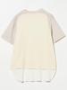 Beams Boy S/S Layered Short Sleeve Tee, Women's, Beige, Free Size