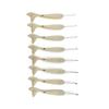 8Pcs Aluminum Crochet Hook Fish Tail Handle Crochet Hook 2.5mm-6.0mm for Beginner Knitting Sweater Scarves Bag Socks Hat