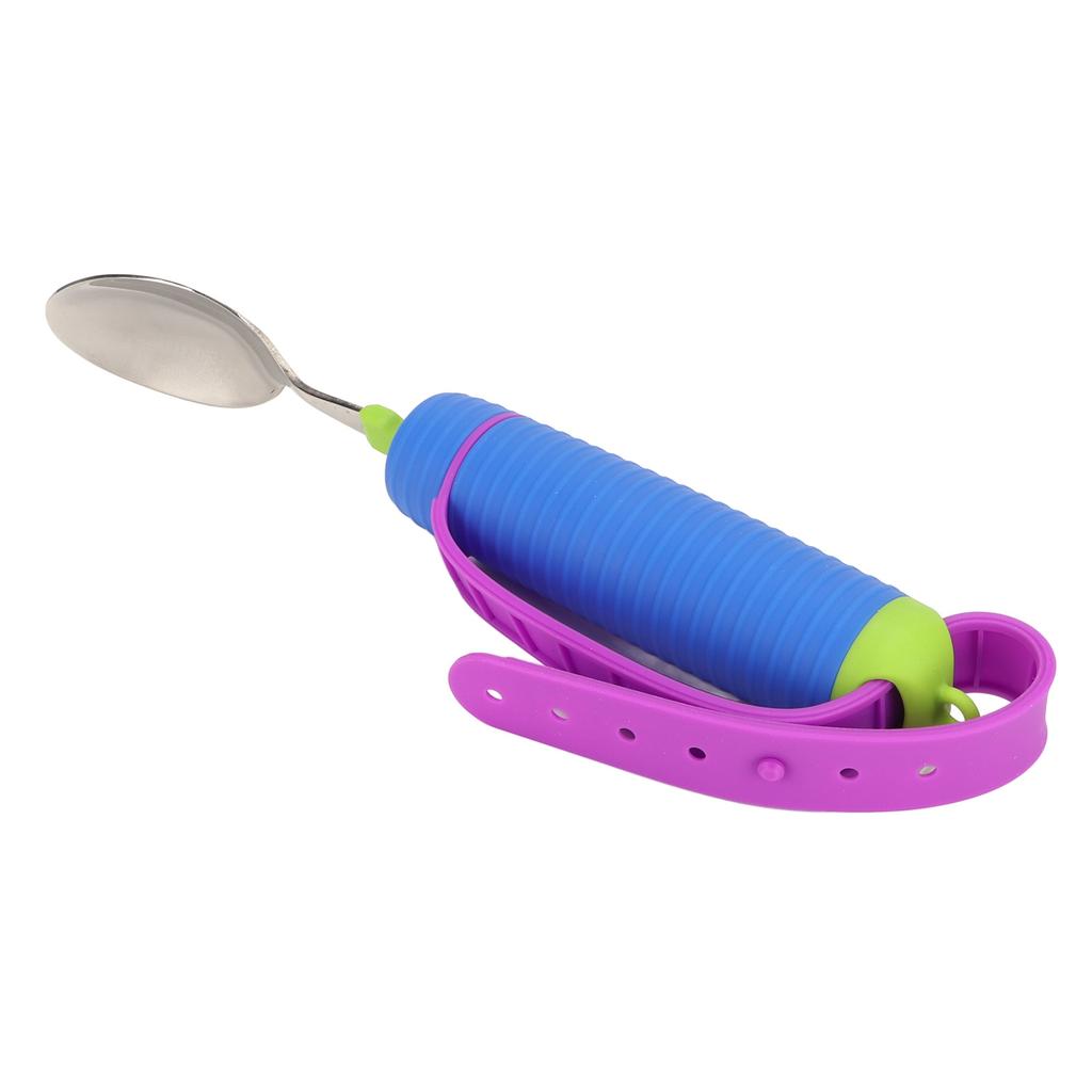 Auxiliary Spoon 360 Degrees  Flexible Rotation Head Safe Practical Eating Spoon for Home