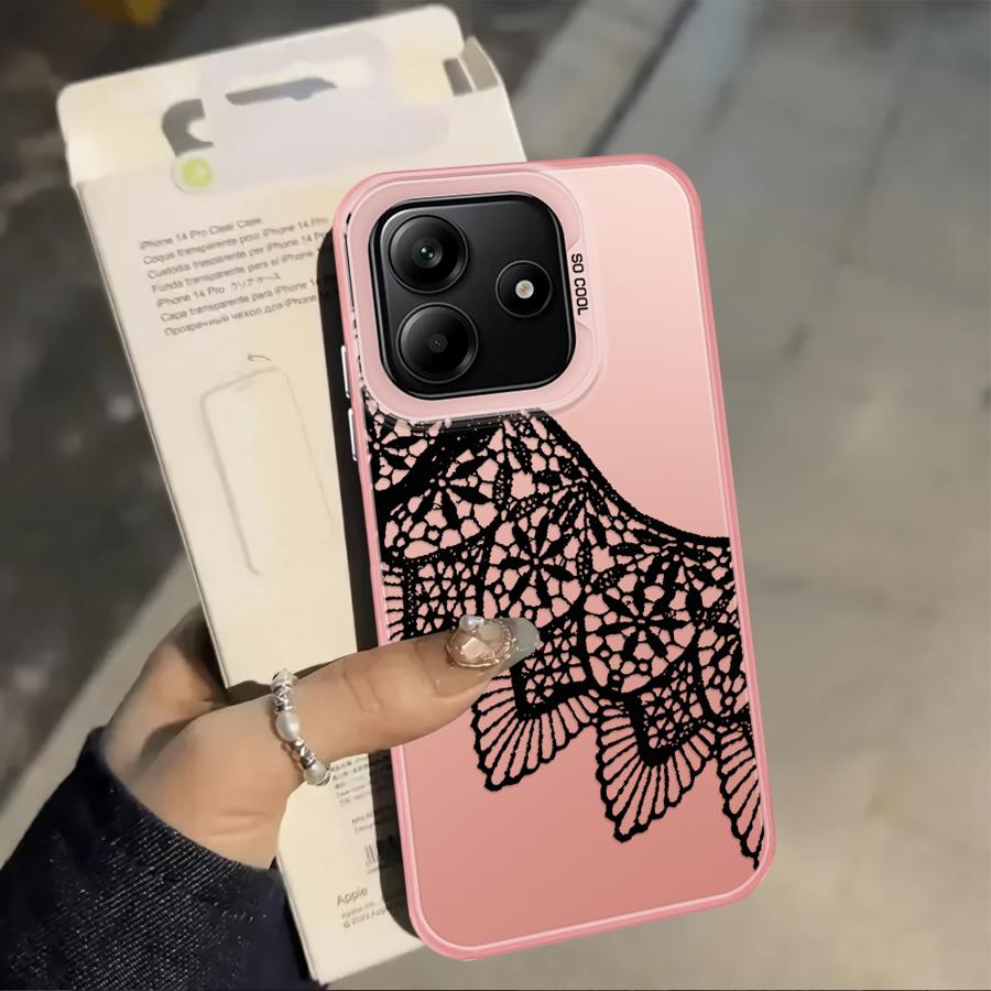 Black Lace Fashion Case for Xiaomi Mi 12T Pro 11 Lite 13T Back Phone Cover