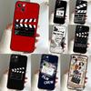 Film Clapperboard Phone Case For iPhone 16 15 14 12 11 13 17 Pro Max 15 16 Plus 13 Mini 16e 17 Air Funda Cover