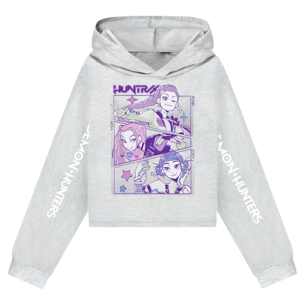 KPop Demon Hunters Hoodies Girl Boy Clothes Fashion Casual Hooded Sweatshirts K-Pop Demon Hunters Pullover Kids Outfits Gift