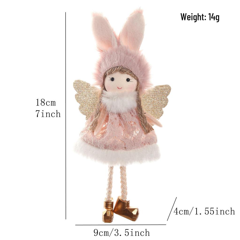 Long-Eared Angel Christmas Tree Ornament