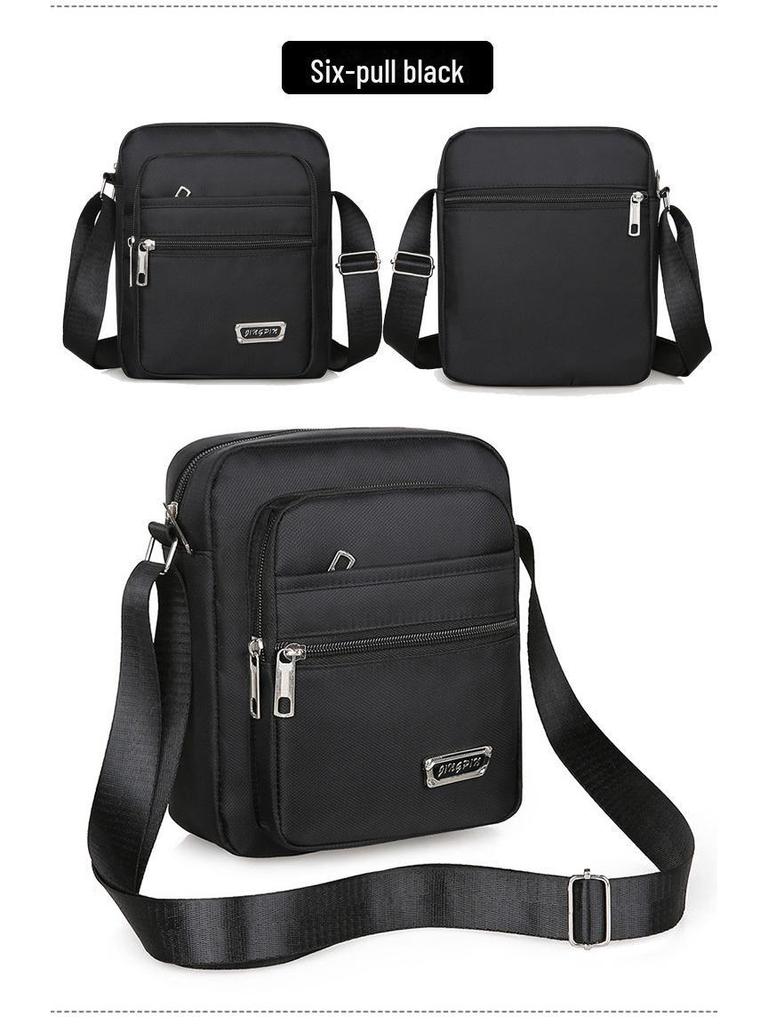 Koreanische lässige mehrlagige wasserdichte Schulter-Umhängetasche für Männer und Frauen