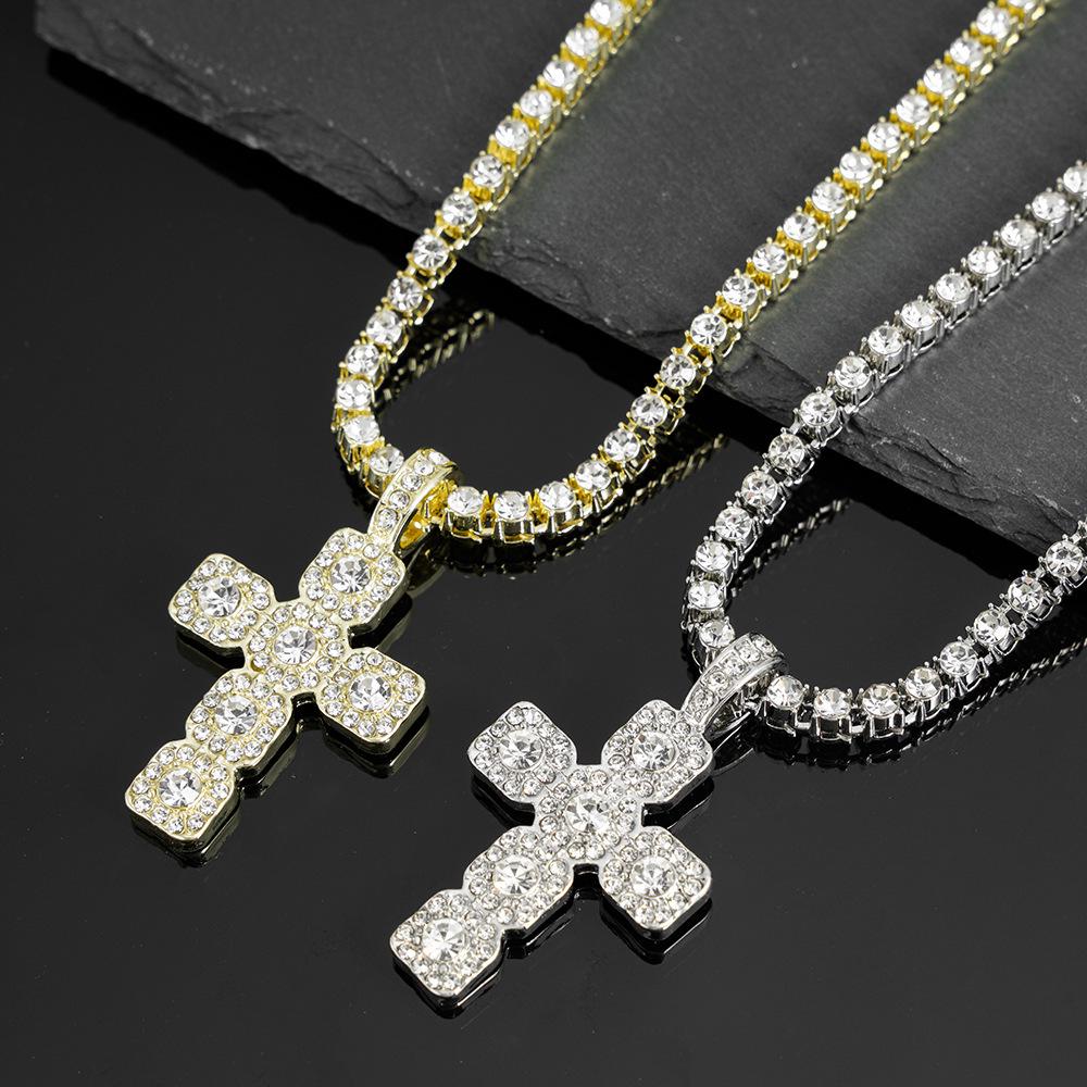 Men's 4mm Cuban Chain Necklace - European American Hip Hop Style Tennis Pendant Jewelry