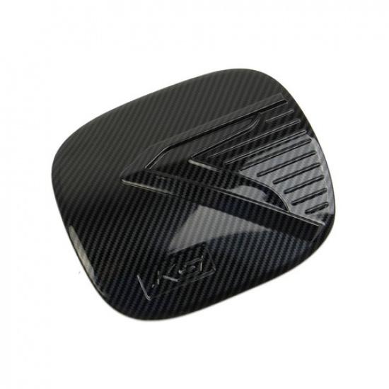 Carbon Fiber Style Exterior Fuel Tank Cover Gas Door Trim Cover Fit for KIA K5