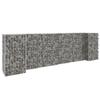 H-shaped Gabion Planter Steel Wire 260x40x80 Cm