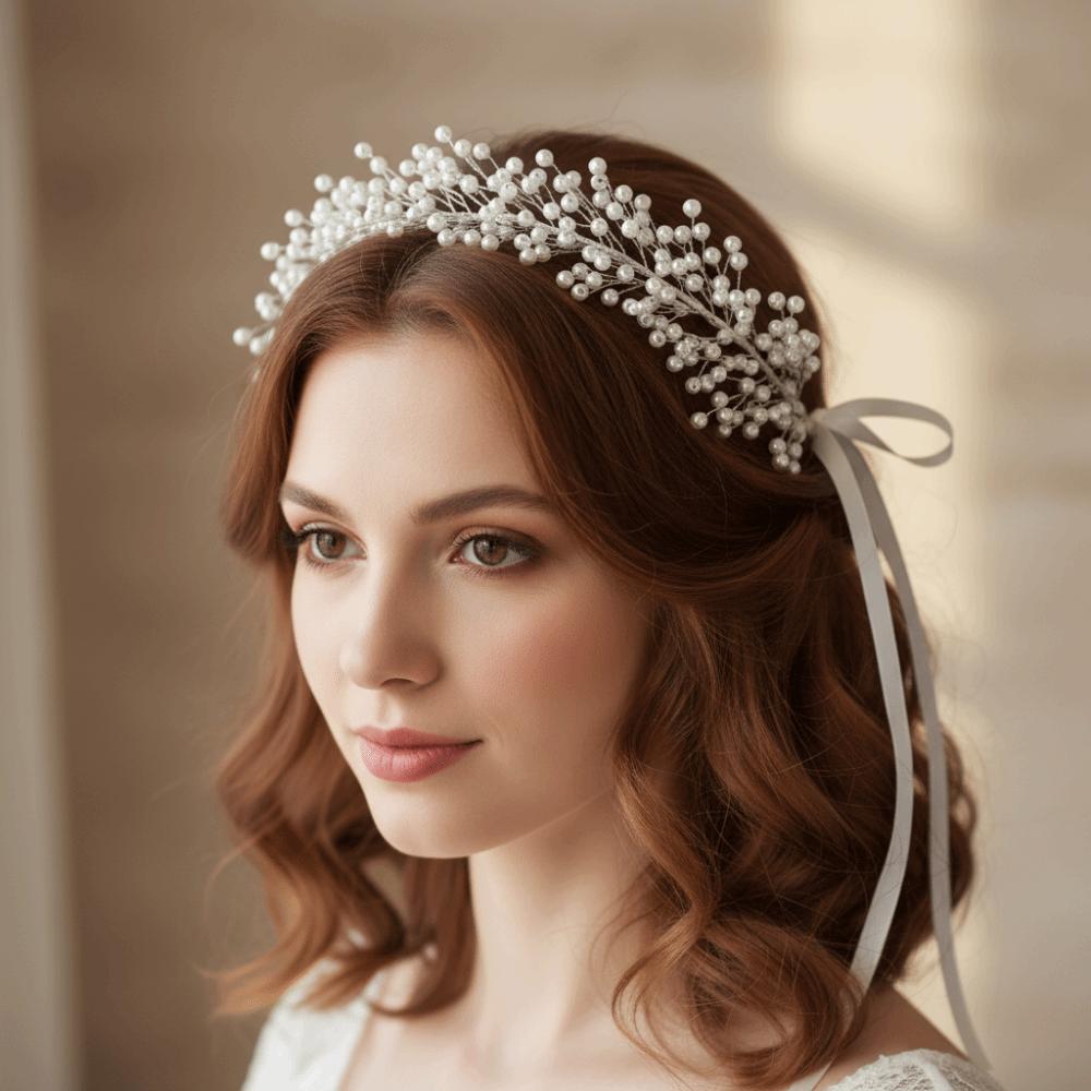 Headwear Pearl Hair Vine Jewelry Gift Wedding Headband Fashion Hair Bands Wedding