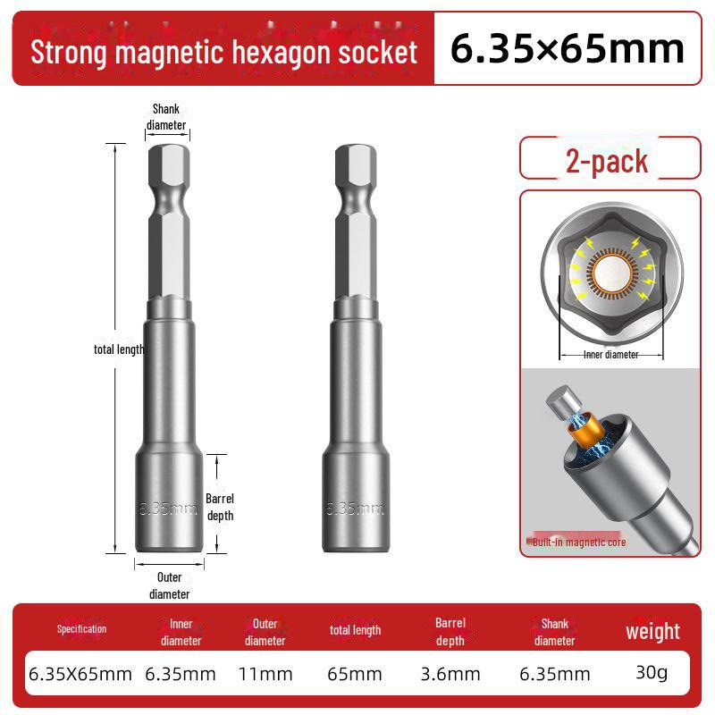 Dane Tools Magnetischer Inbusschlüssel und selbstschneidender Schraubendreher-Bohrersatz